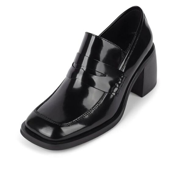 Jeffery Campbell stacked heel lifts a sophisticated loafer. - Picture 3 of 8